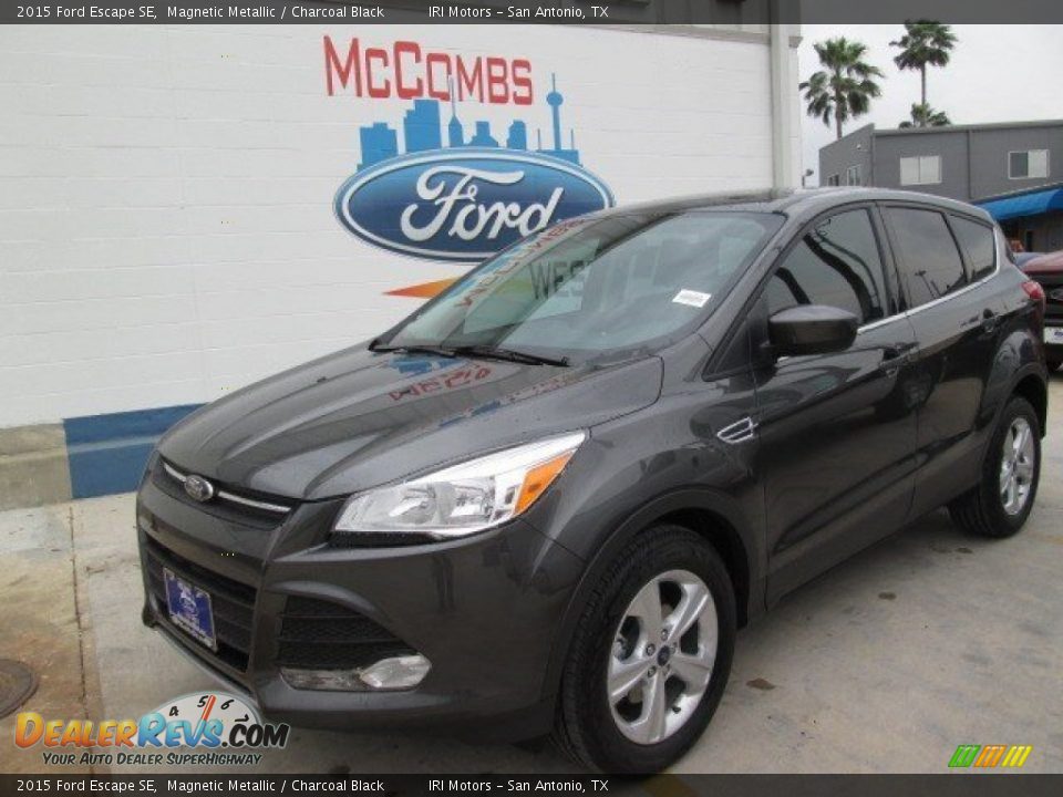 2015 Ford Escape SE Magnetic Metallic / Charcoal Black Photo #2