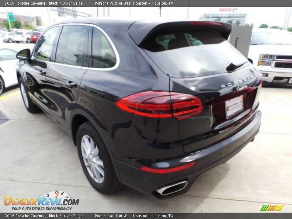 2016 Porsche Cayenne Black / Luxor Beige Photo #5