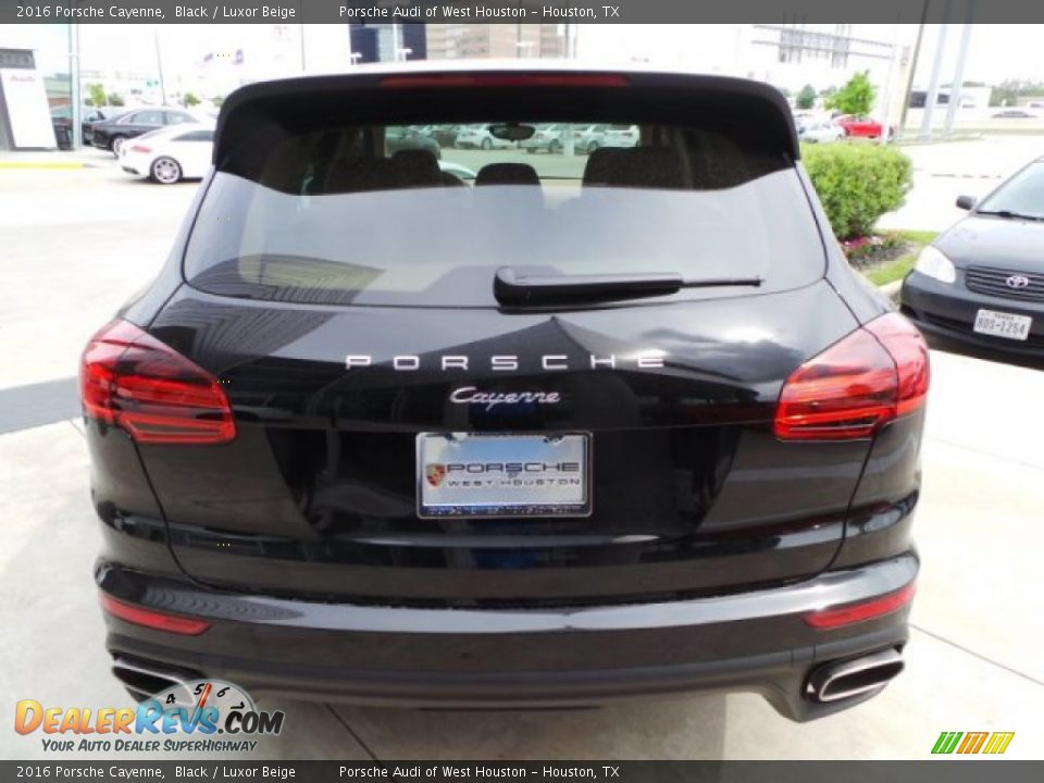 2016 Porsche Cayenne Black / Luxor Beige Photo #6