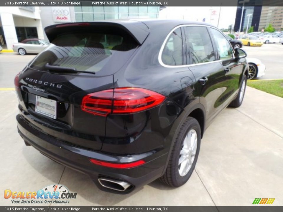 2016 Porsche Cayenne Black / Luxor Beige Photo #7