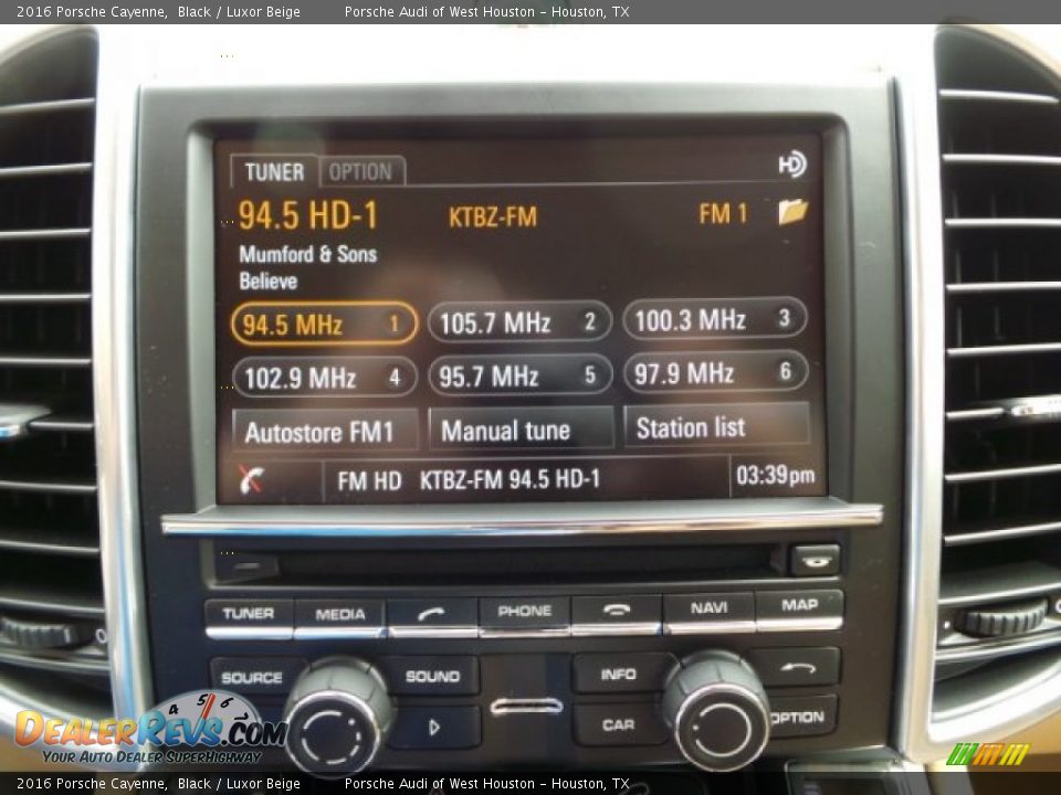 2016 Porsche Cayenne Black / Luxor Beige Photo #18