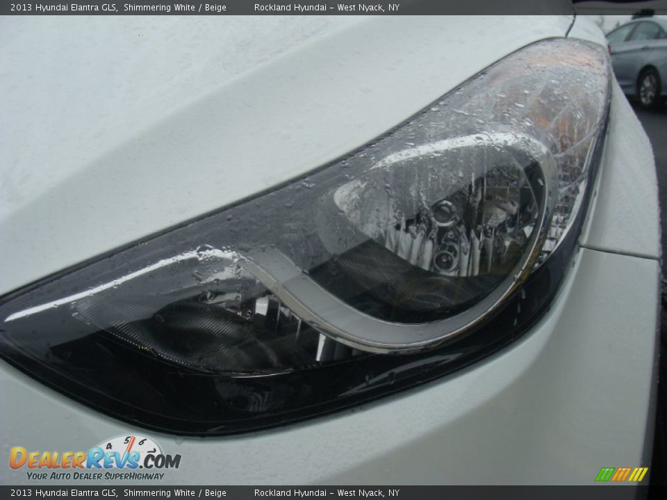 2013 Hyundai Elantra GLS Shimmering White / Beige Photo #28