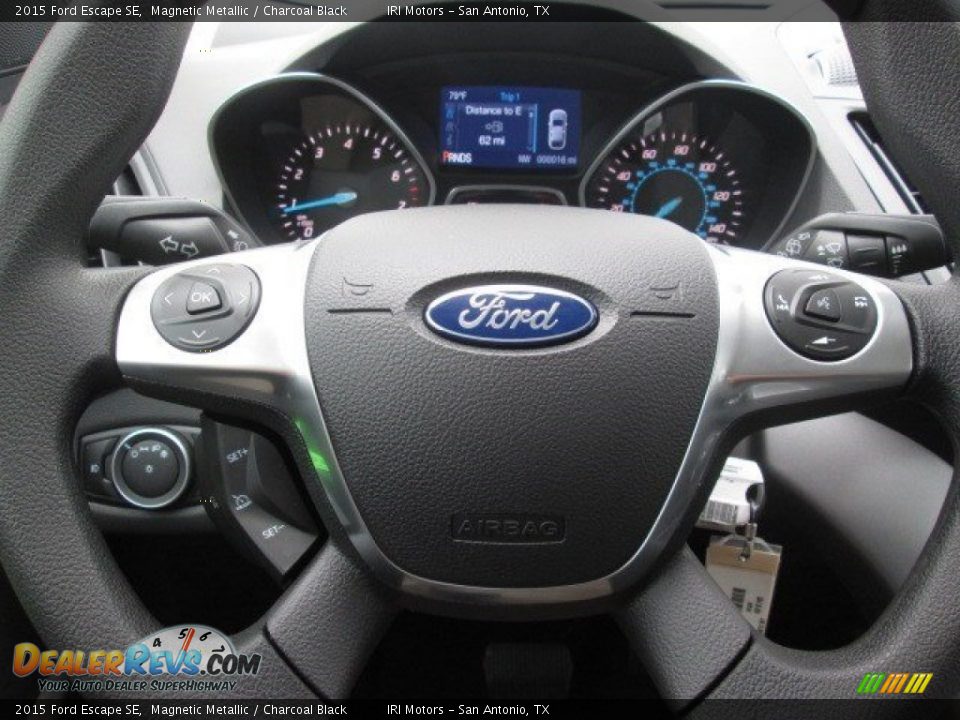 2015 Ford Escape SE Magnetic Metallic / Charcoal Black Photo #28