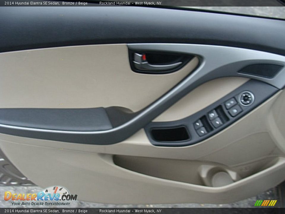 2014 Hyundai Elantra SE Sedan Bronze / Beige Photo #7