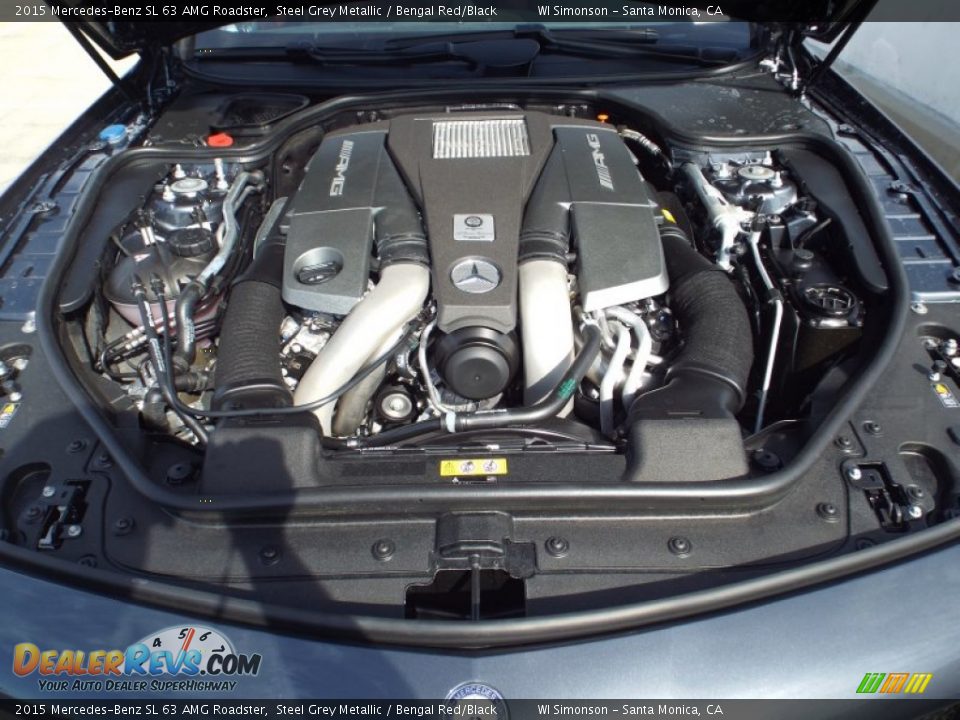 2015 Mercedes-Benz SL 63 AMG Roadster 5.5 Liter AMG biturbo DOHC 32-Valve V8 Engine Photo #18