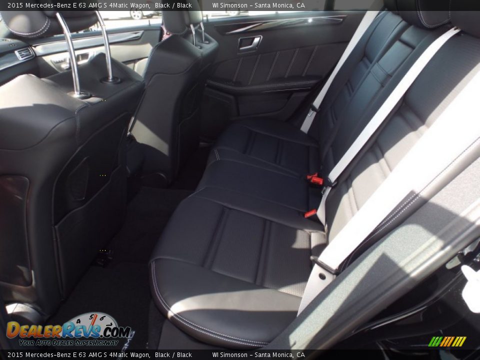 Rear Seat of 2015 Mercedes-Benz E 63 AMG S 4Matic Wagon Photo #9