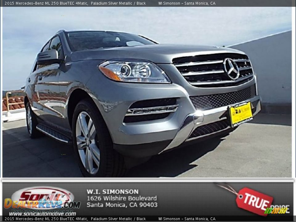 2015 Mercedes-Benz ML 250 BlueTEC 4Matic Paladium Silver Metallic / Black Photo #1