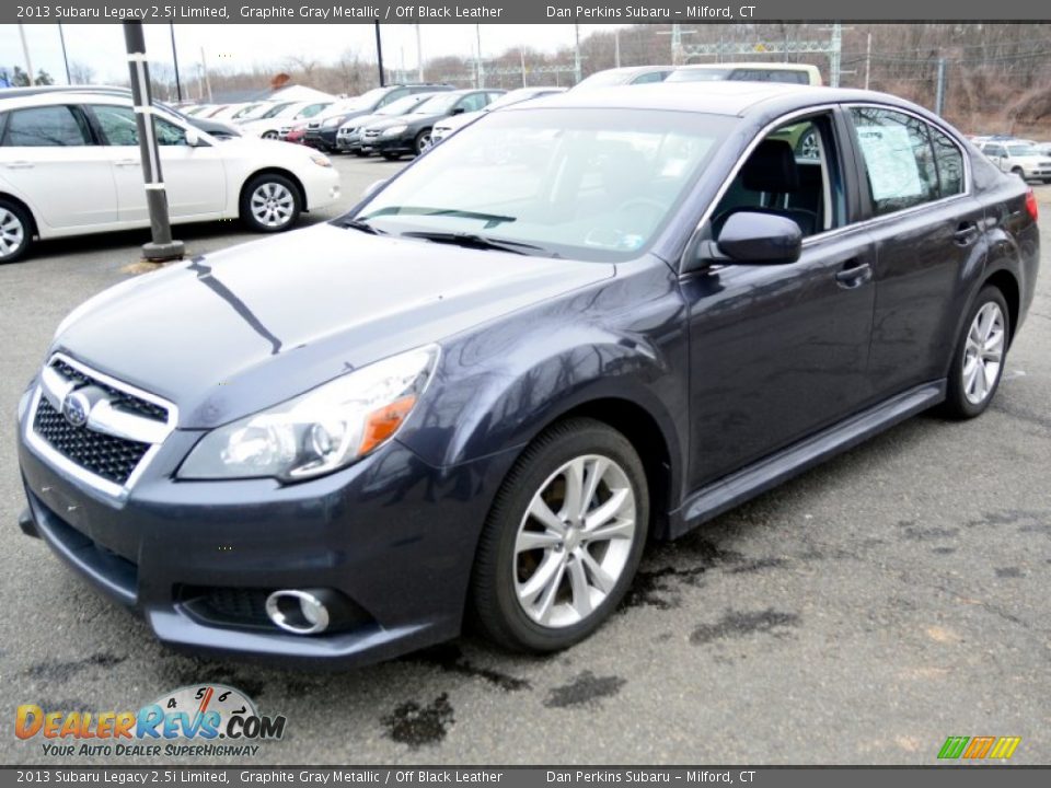 2013 Subaru Legacy 2.5i Limited Graphite Gray Metallic / Off Black Leather Photo #2