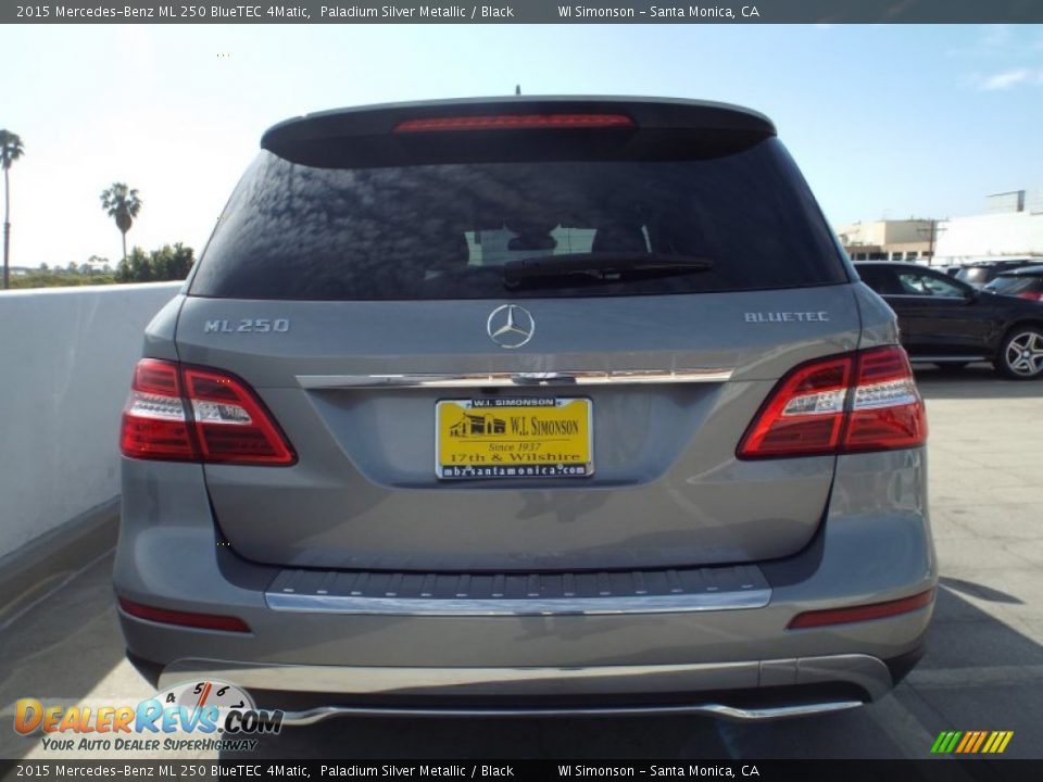 2015 Mercedes-Benz ML 250 BlueTEC 4Matic Paladium Silver Metallic / Black Photo #5