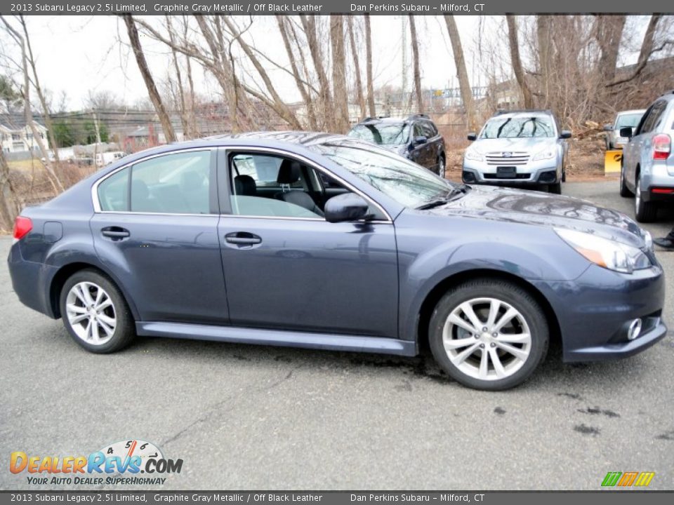 2013 Subaru Legacy 2.5i Limited Graphite Gray Metallic / Off Black Leather Photo #4