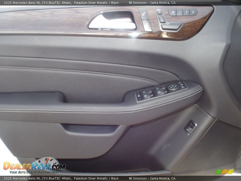 2015 Mercedes-Benz ML 250 BlueTEC 4Matic Paladium Silver Metallic / Black Photo #6