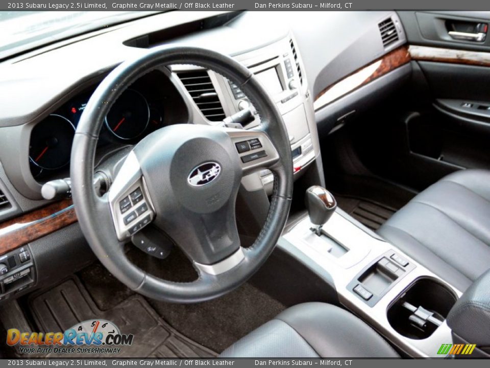 2013 Subaru Legacy 2.5i Limited Graphite Gray Metallic / Off Black Leather Photo #5