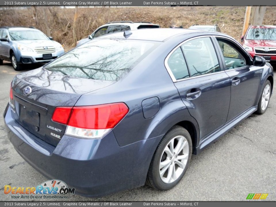 2013 Subaru Legacy 2.5i Limited Graphite Gray Metallic / Off Black Leather Photo #6