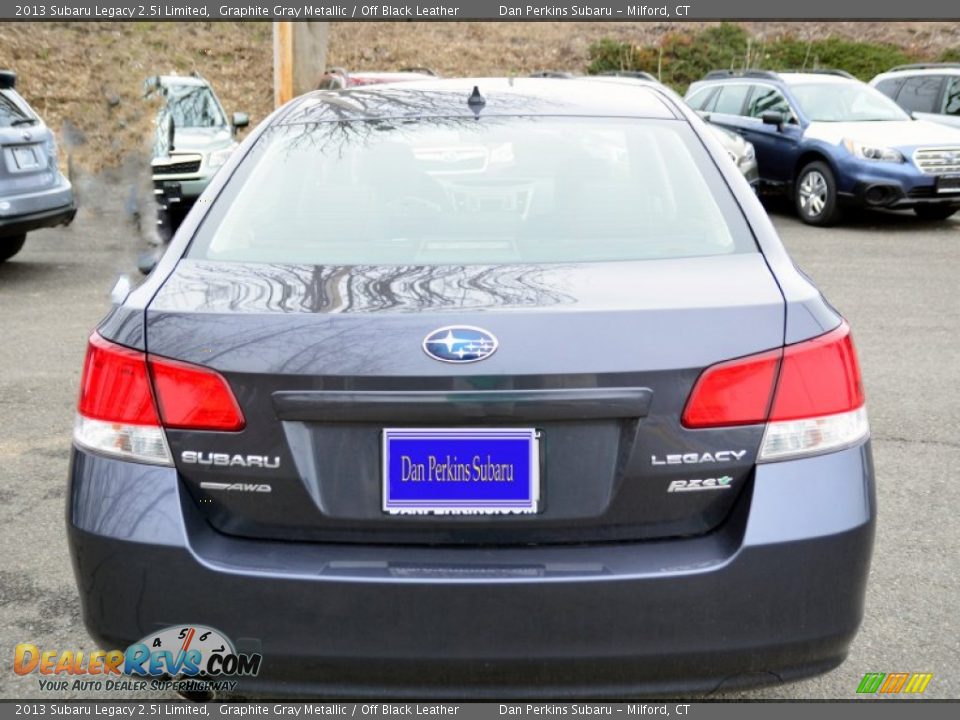 2013 Subaru Legacy 2.5i Limited Graphite Gray Metallic / Off Black Leather Photo #7