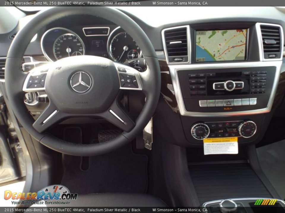 2015 Mercedes-Benz ML 250 BlueTEC 4Matic Paladium Silver Metallic / Black Photo #9