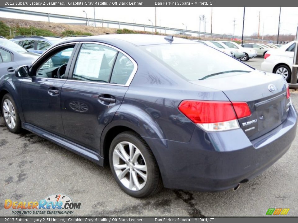 2013 Subaru Legacy 2.5i Limited Graphite Gray Metallic / Off Black Leather Photo #8