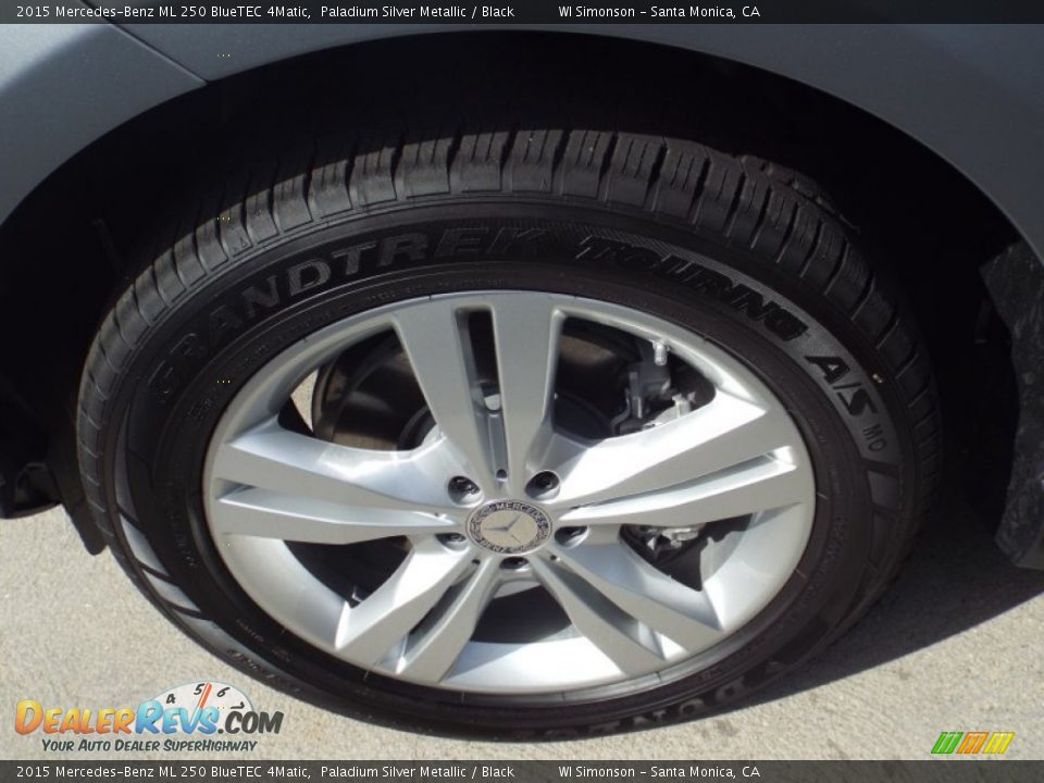 2015 Mercedes-Benz ML 250 BlueTEC 4Matic Paladium Silver Metallic / Black Photo #10