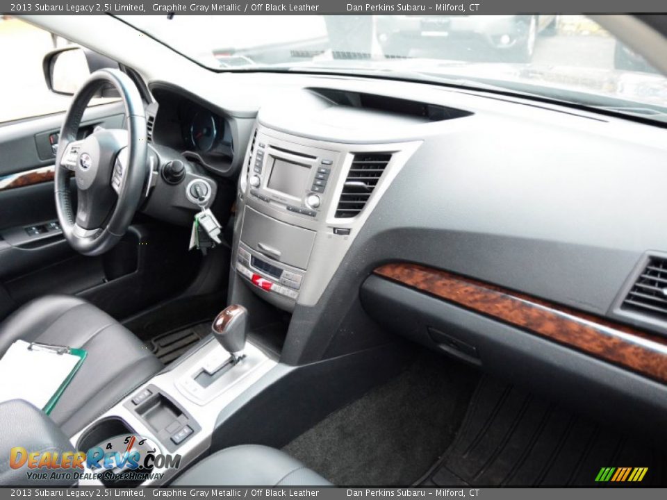 2013 Subaru Legacy 2.5i Limited Graphite Gray Metallic / Off Black Leather Photo #9