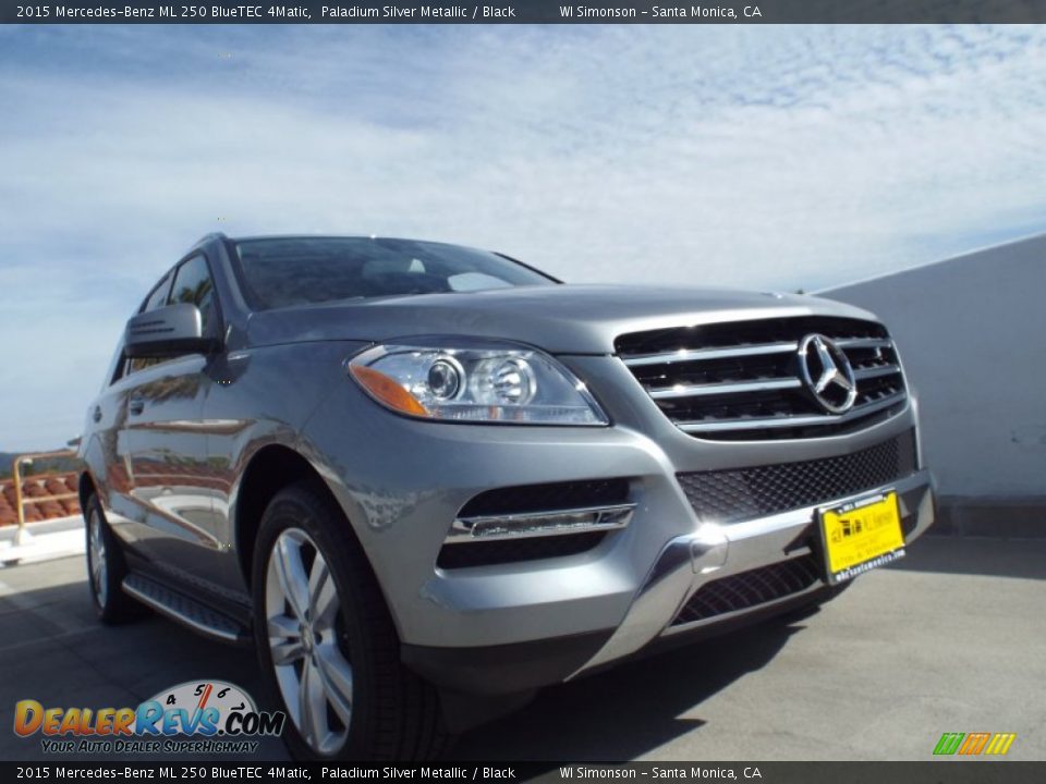 2015 Mercedes-Benz ML 250 BlueTEC 4Matic Paladium Silver Metallic / Black Photo #11