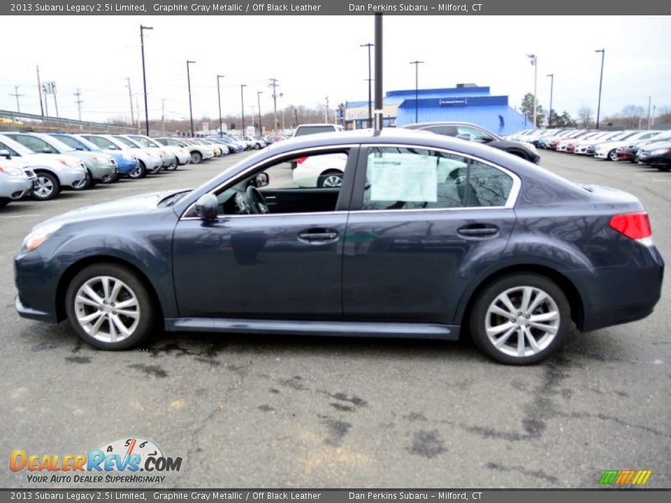 2013 Subaru Legacy 2.5i Limited Graphite Gray Metallic / Off Black Leather Photo #10