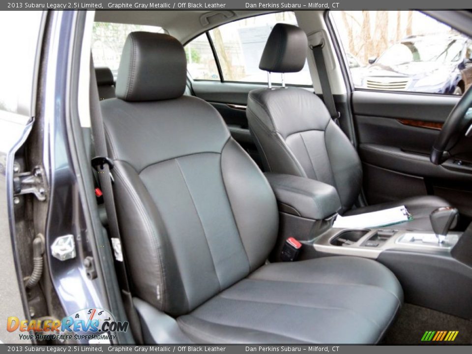 2013 Subaru Legacy 2.5i Limited Graphite Gray Metallic / Off Black Leather Photo #12