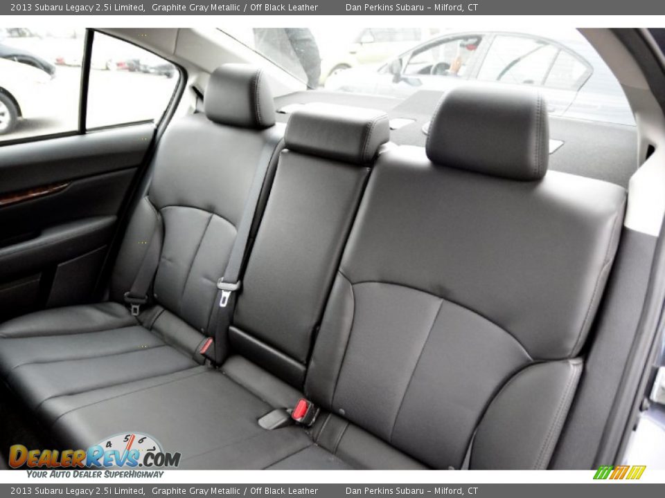 2013 Subaru Legacy 2.5i Limited Graphite Gray Metallic / Off Black Leather Photo #14