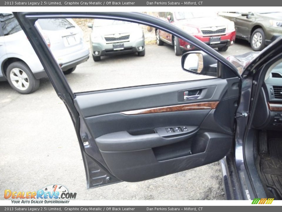 2013 Subaru Legacy 2.5i Limited Graphite Gray Metallic / Off Black Leather Photo #16