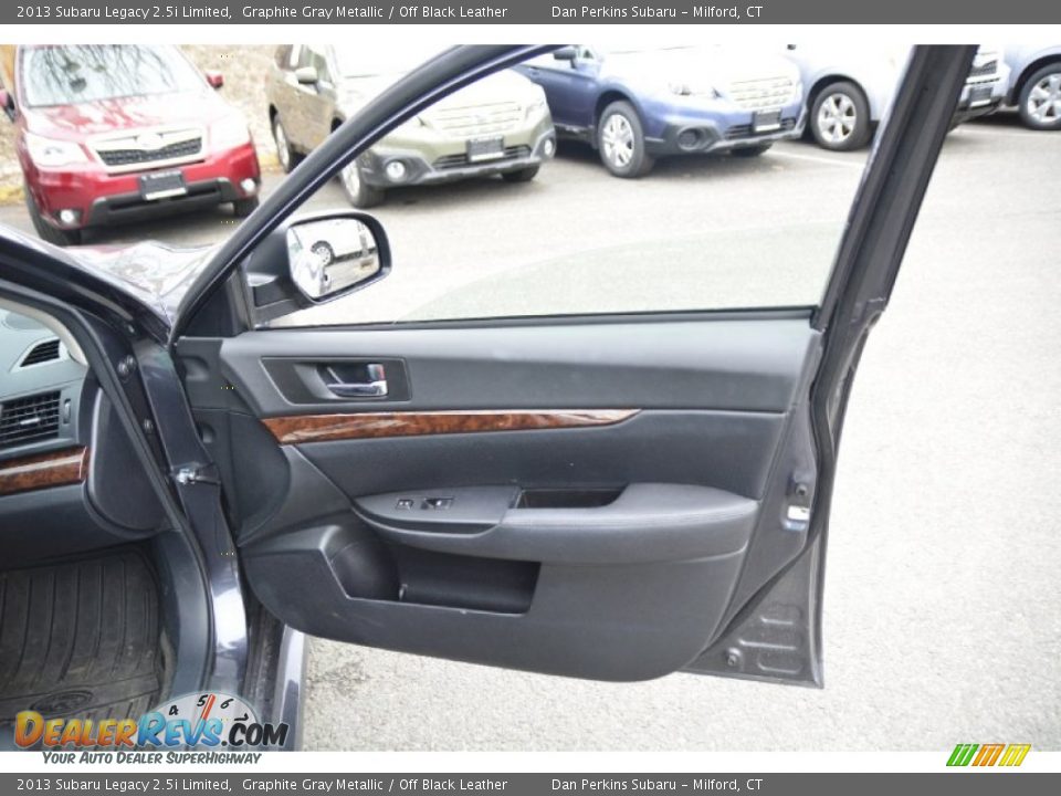 2013 Subaru Legacy 2.5i Limited Graphite Gray Metallic / Off Black Leather Photo #17