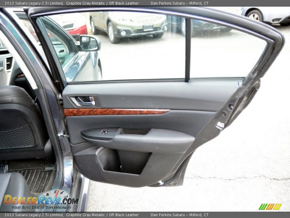 2013 Subaru Legacy 2.5i Limited Graphite Gray Metallic / Off Black Leather Photo #18
