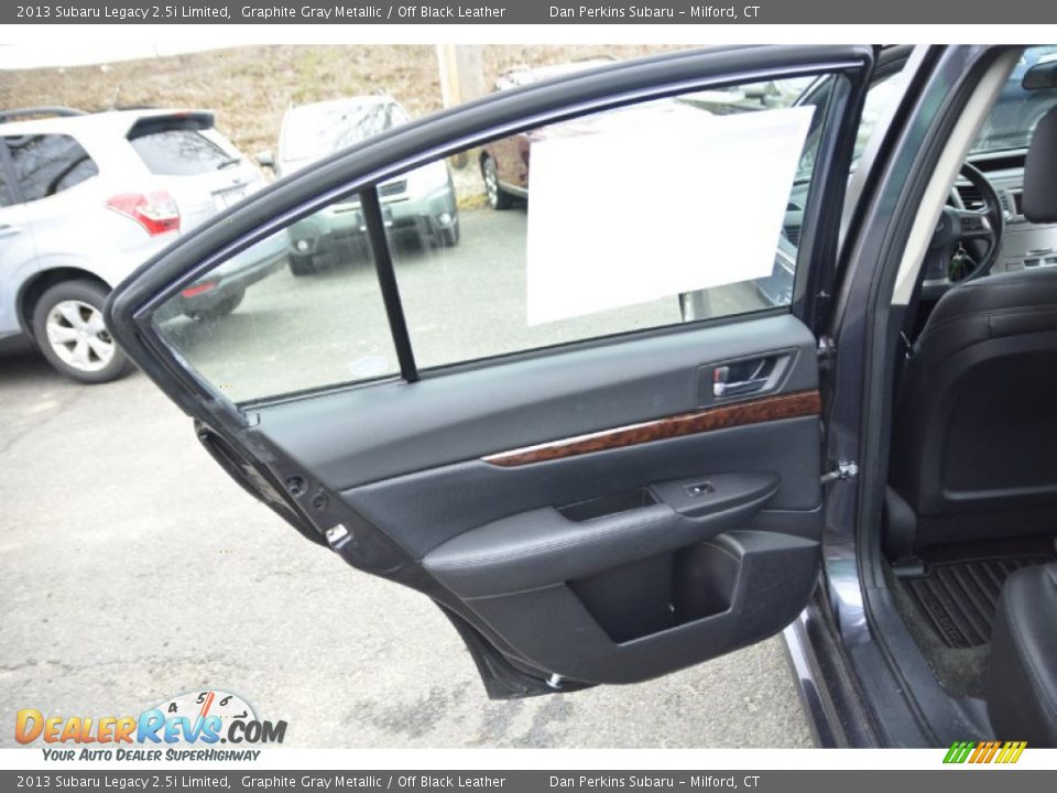 2013 Subaru Legacy 2.5i Limited Graphite Gray Metallic / Off Black Leather Photo #19