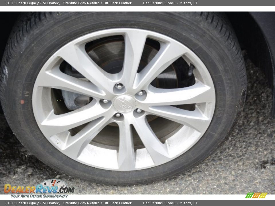 2013 Subaru Legacy 2.5i Limited Graphite Gray Metallic / Off Black Leather Photo #20