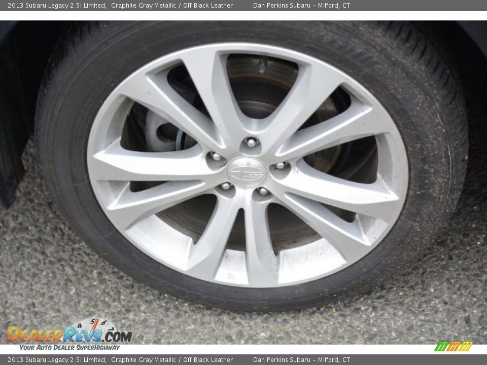 2013 Subaru Legacy 2.5i Limited Graphite Gray Metallic / Off Black Leather Photo #21