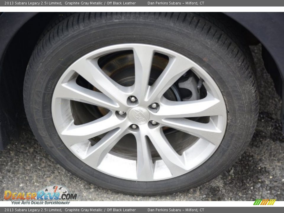 2013 Subaru Legacy 2.5i Limited Graphite Gray Metallic / Off Black Leather Photo #22