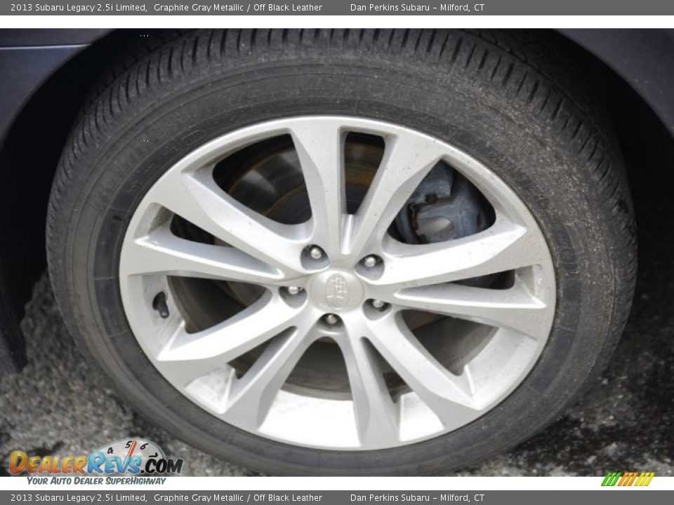 2013 Subaru Legacy 2.5i Limited Graphite Gray Metallic / Off Black Leather Photo #23
