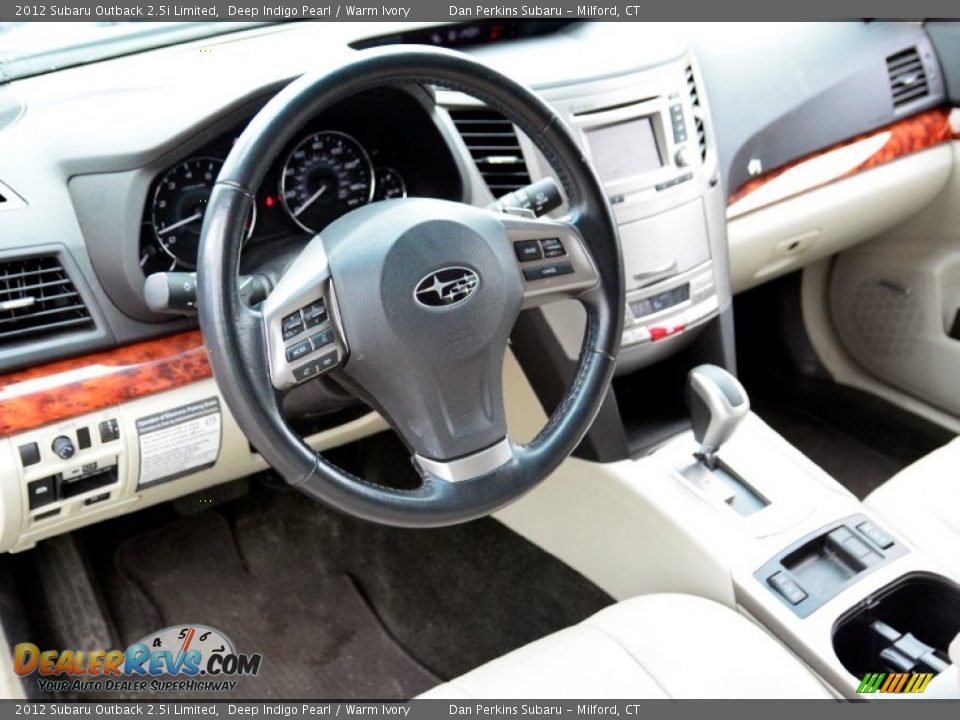2012 Subaru Outback 2.5i Limited Deep Indigo Pearl / Warm Ivory Photo #5