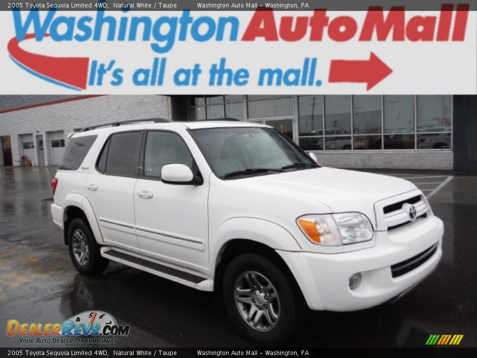 2005 Toyota Sequoia Limited 4WD Natural White / Taupe Photo #1