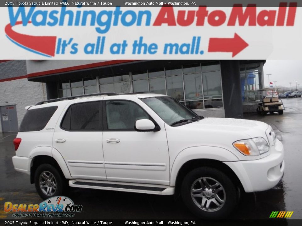 2005 Toyota Sequoia Limited 4WD Natural White / Taupe Photo #2
