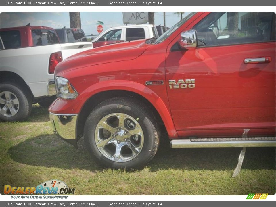 2015 Ram 1500 Laramie Crew Cab Flame Red / Black Photo #3