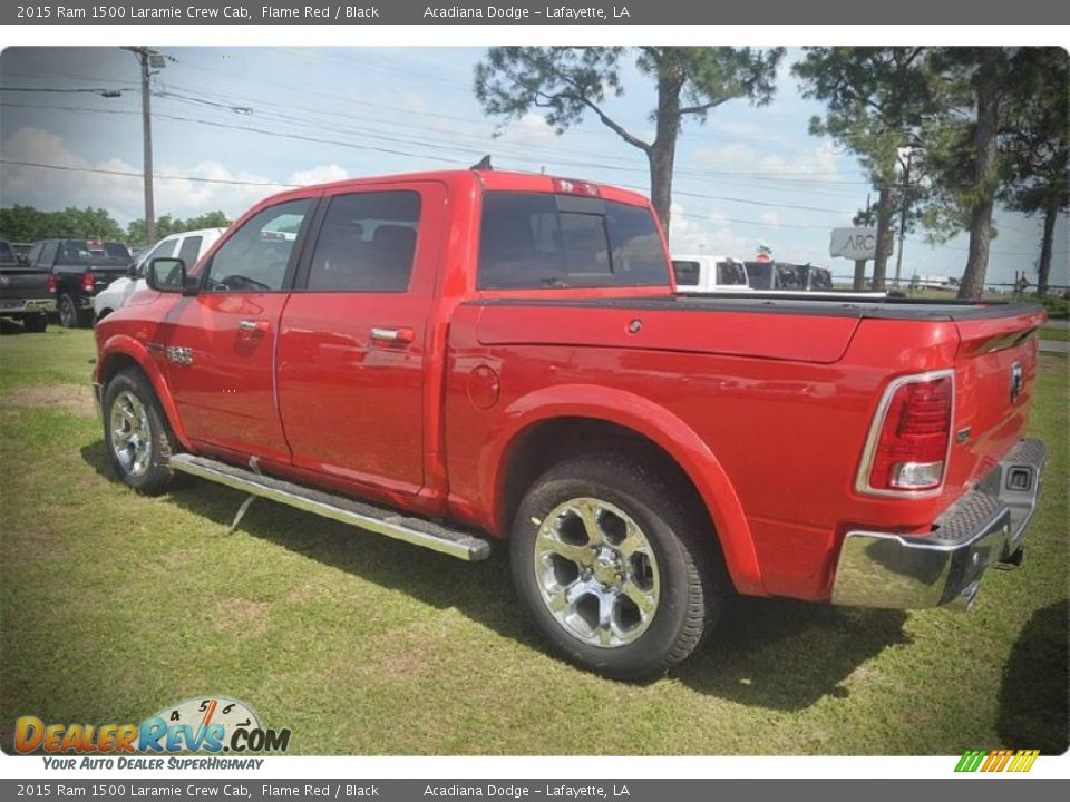 2015 Ram 1500 Laramie Crew Cab Flame Red / Black Photo #4