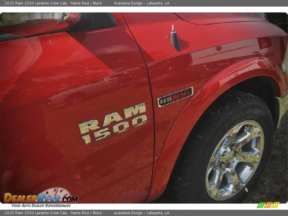 2015 Ram 1500 Laramie Crew Cab Flame Red / Black Photo #6