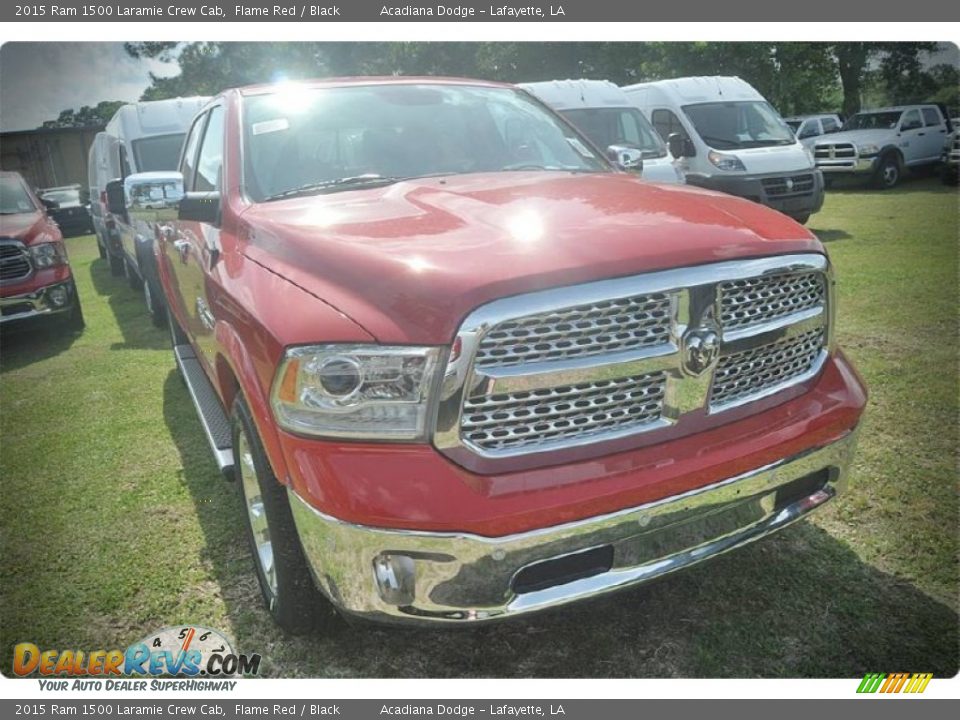 2015 Ram 1500 Laramie Crew Cab Flame Red / Black Photo #7