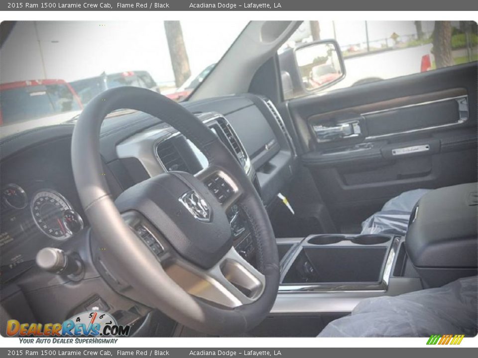 2015 Ram 1500 Laramie Crew Cab Flame Red / Black Photo #12