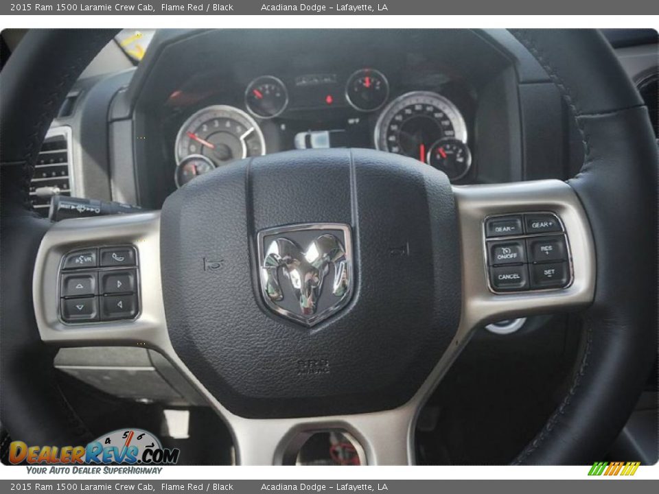 2015 Ram 1500 Laramie Crew Cab Flame Red / Black Photo #15