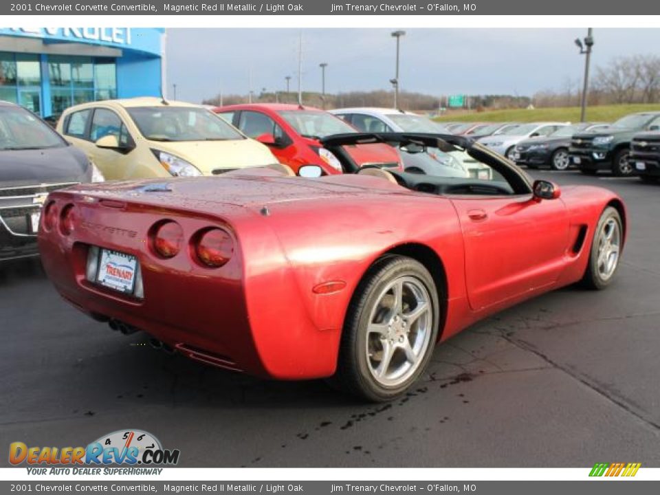 2001 Chevrolet Corvette Convertible Magnetic Red II Metallic / Light Oak Photo #4