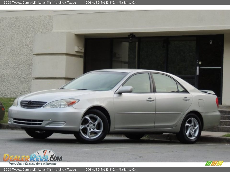 2003 Toyota Camry LE Lunar Mist Metallic / Taupe Photo #2