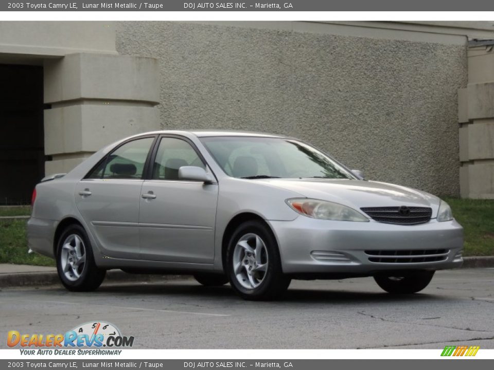 2003 Toyota Camry LE Lunar Mist Metallic / Taupe Photo #4