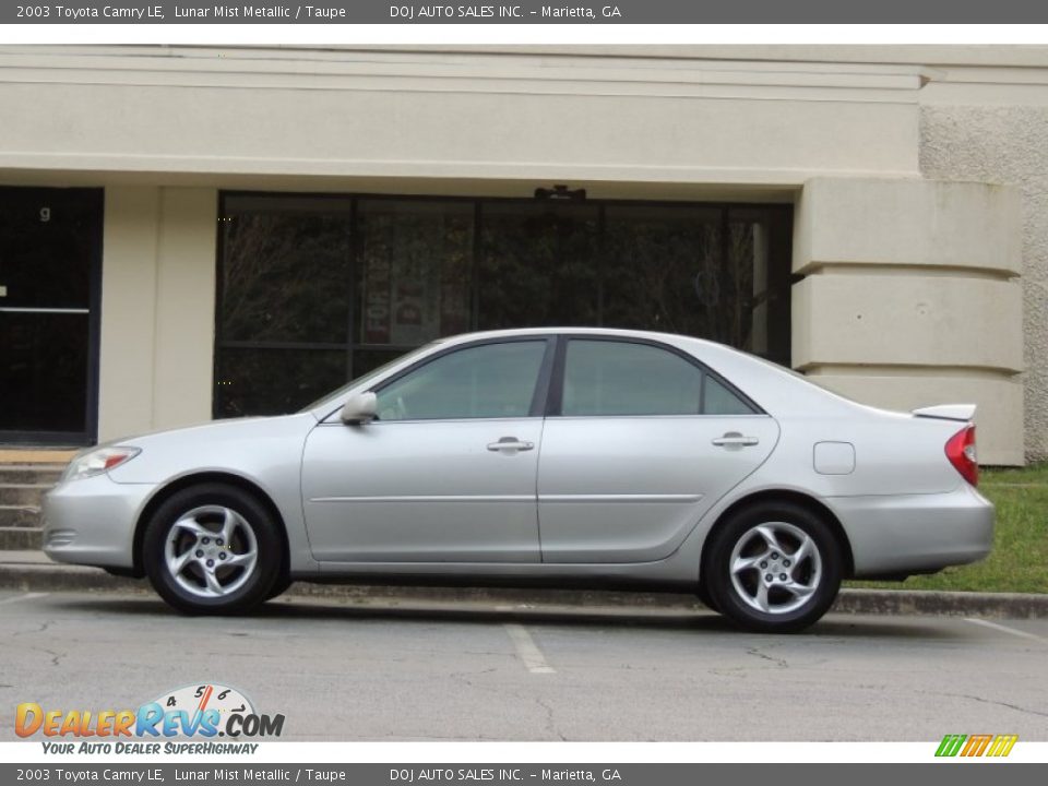 2003 Toyota Camry LE Lunar Mist Metallic / Taupe Photo #6