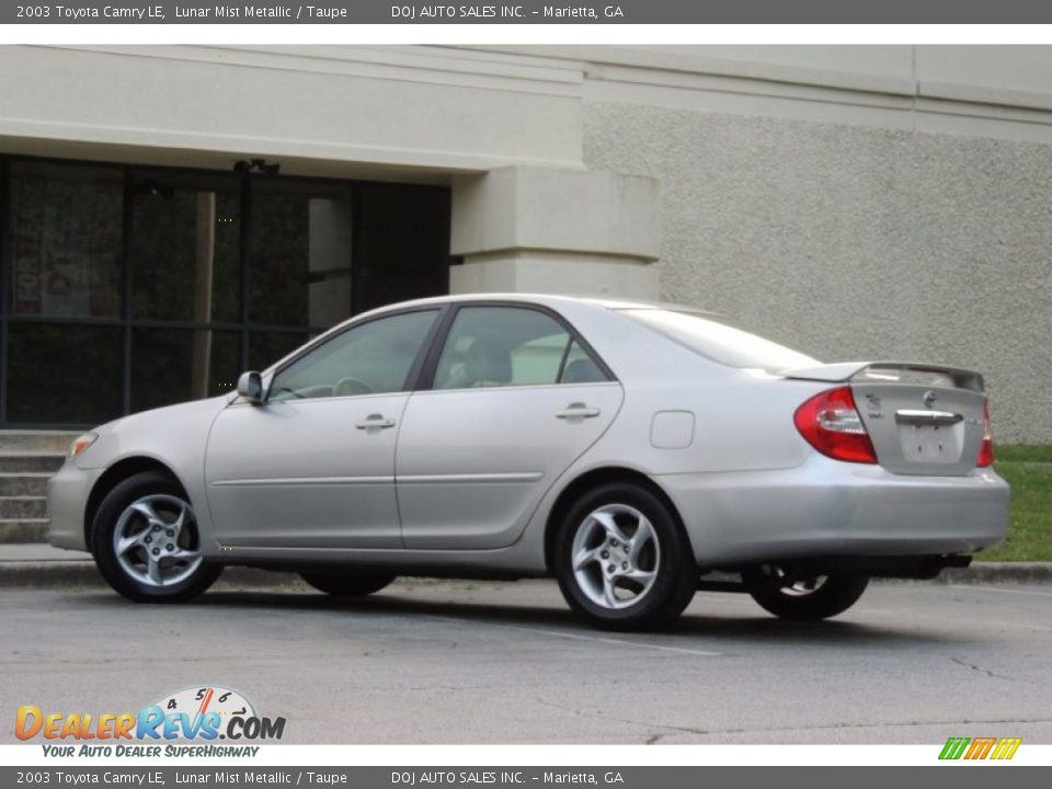 2003 Toyota Camry LE Lunar Mist Metallic / Taupe Photo #10