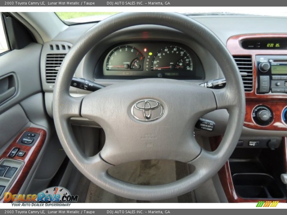 2003 Toyota Camry LE Lunar Mist Metallic / Taupe Photo #12