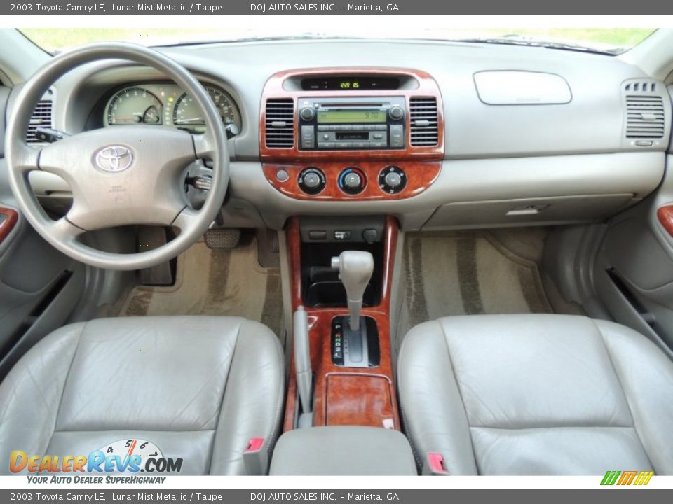 2003 Toyota Camry LE Lunar Mist Metallic / Taupe Photo #16